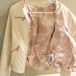 White Guess leather jacket